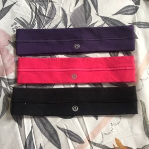 Set of 3 LuluLemon Headbands 🌈